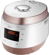 5QT Cuckoo Electric Pressure Cooker with 10 Menu Options and Stainless Steel Pot, GOLD / WHITE